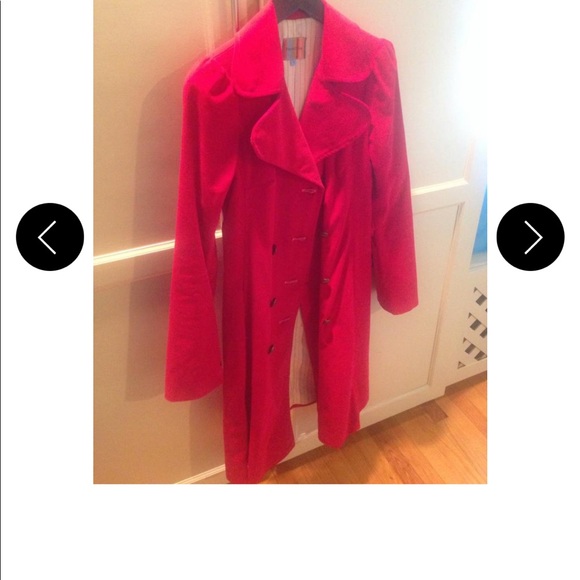Beautiful red coat, wore it one time and decided red is not my color - Picture 5 of 6